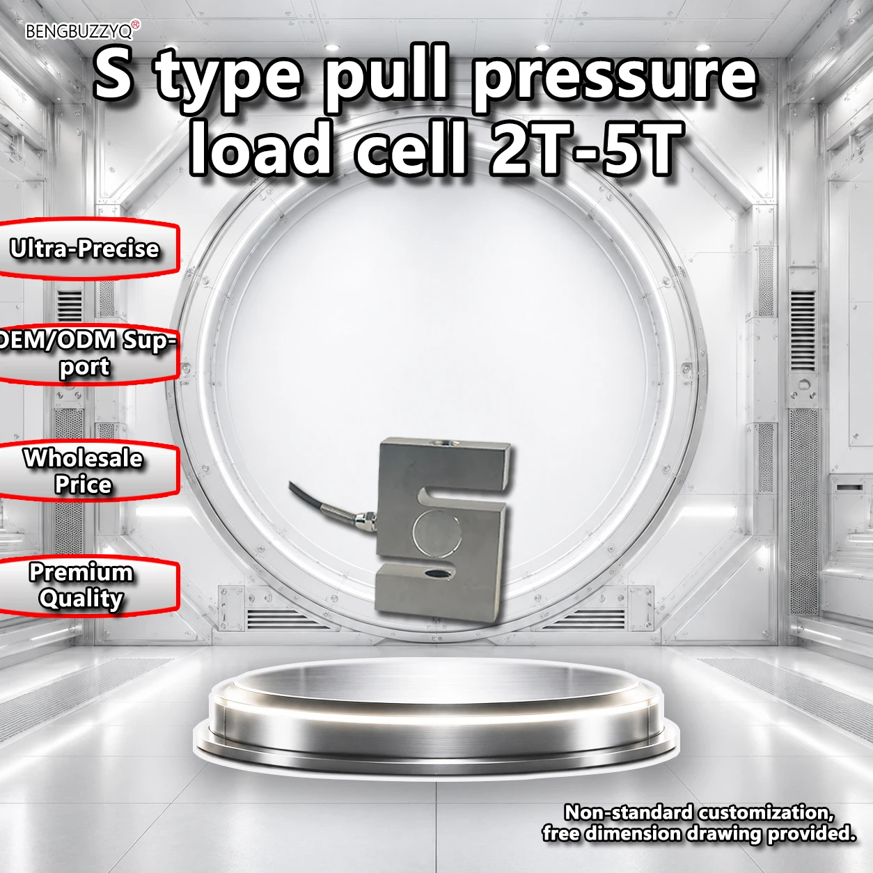S Type Load Cell for Precision Measurement, Customizable, with Accessories for Factory Use.