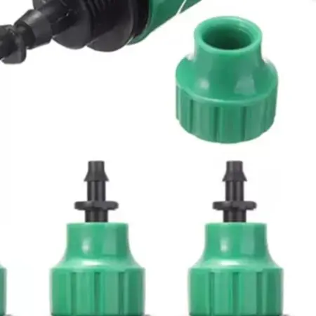 Outdoor Drip Irrigation Irrigation Green Plastic Adapter Connector Garden Water Hose Quick Good Sealing Irrigation 5pcs
