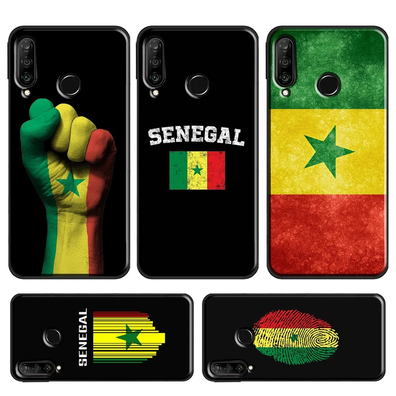 Senegal Flag Case For Huawei P Smart 2019 Z P30 Lite P20 P40 Pro Mate 20 Lite Nova 5T Honor 50 10i 8X 9X