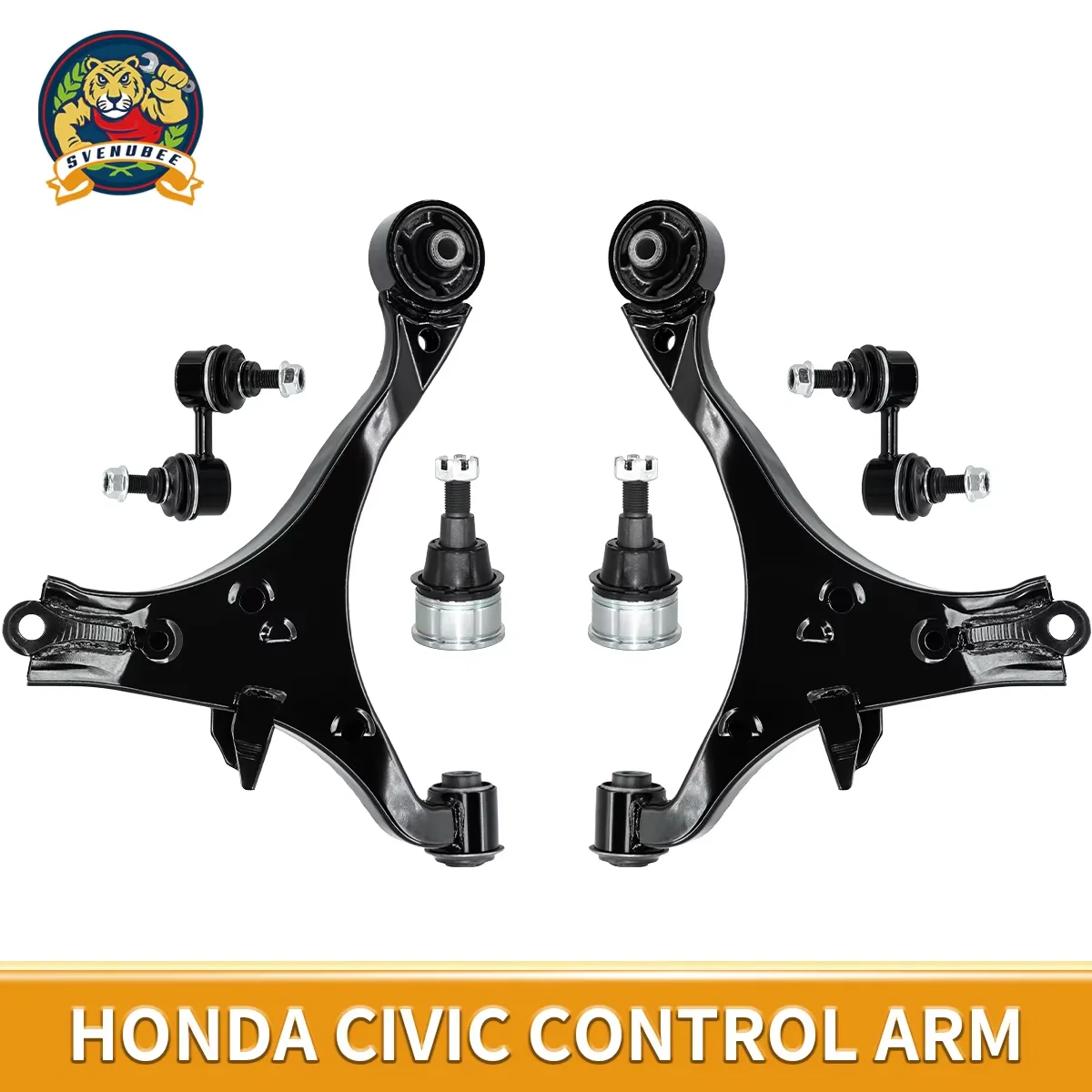 

Svenubee 6Pcs Front Lower Suspension Control Arms Ball Joints Sway Bar Links Kits for HONDA CIVIC ACURA EL 2001-2002 K640288