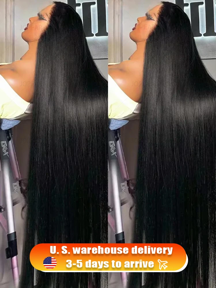 200 Density 30 40 Inch Bone Straight 13x6 Hd Lace Front Human Hair Wigs Brazilian Pre Plucked 13x4 Hd Lace Frontal Wig For Women