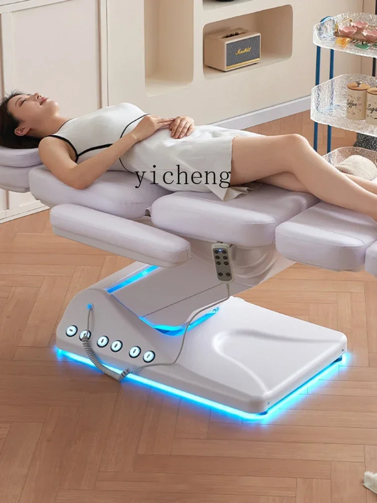 XL Massage Tattoo Couch Folding Micro Plastic Injection Bed Body Automatic Lifting Electric Beauty Bed