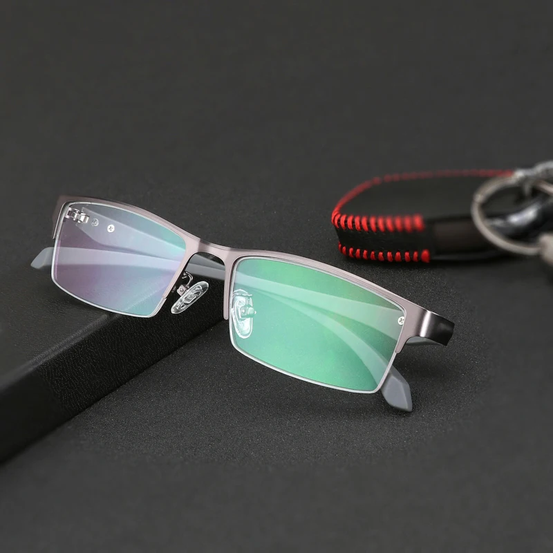 2025 Tr90 Photochrome Multifokus-Lesebrille für Herren und Damen, progressive Anti-Blue-Ray-Halbrand-Presbyopie-Brille, 1,0–4,0 – Detail 8