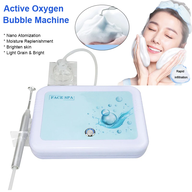 

New Magic Oxygen Bubble Machine Deep Clean Tender White Skin Cleansing Mites Beauty Facial Rejuvenation Japan Management Device