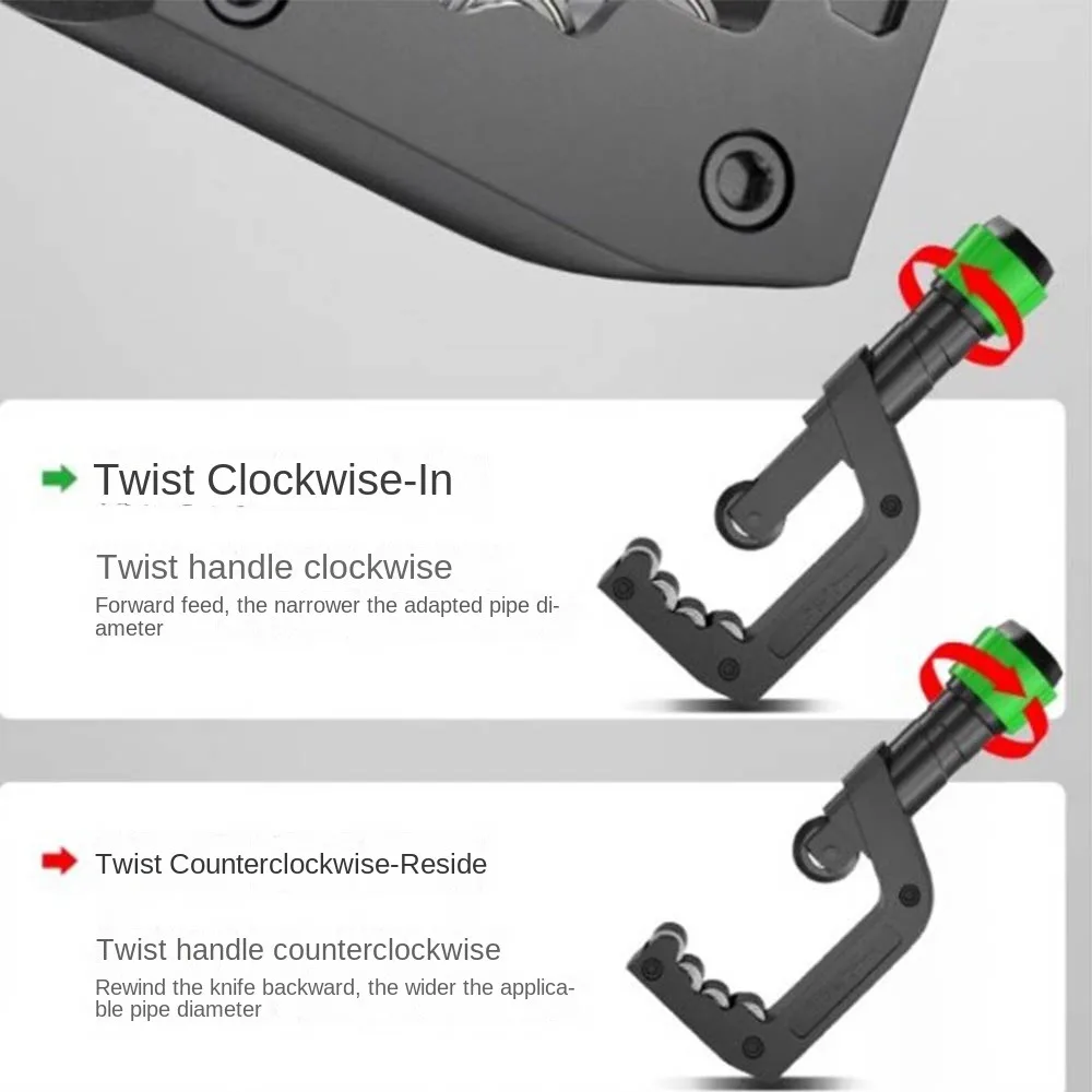 

Нескользящий труборез с подшипником, ручной труборез 4-32 мм/5-50 мм/6-70 мм, регулировка сантехнического ручного инструмента