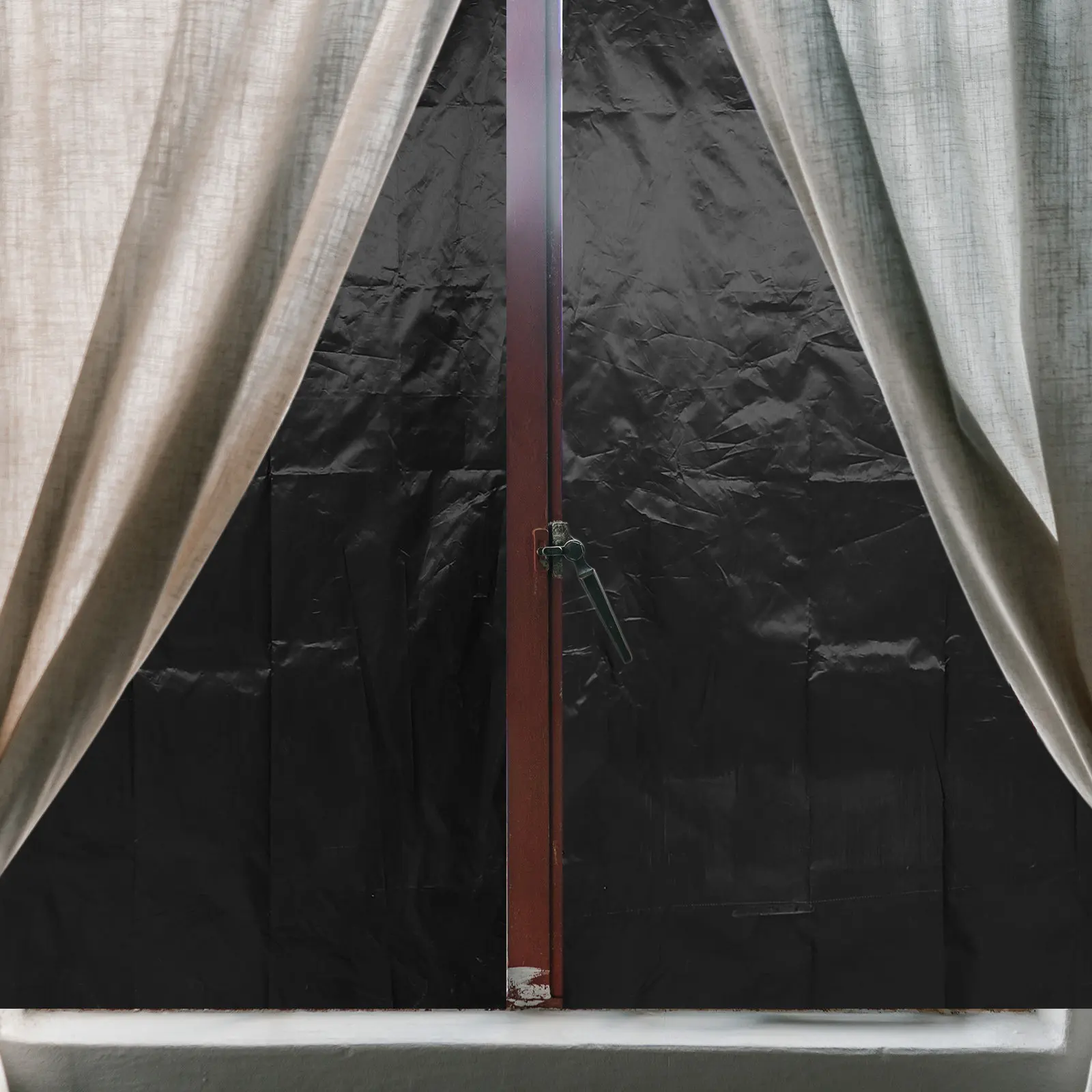 1Set Travel Blackout Curtains Lightweight Blackout Blinds for Windows Cuttable DIY Shade Full Darkness Sleep Environment Nursery