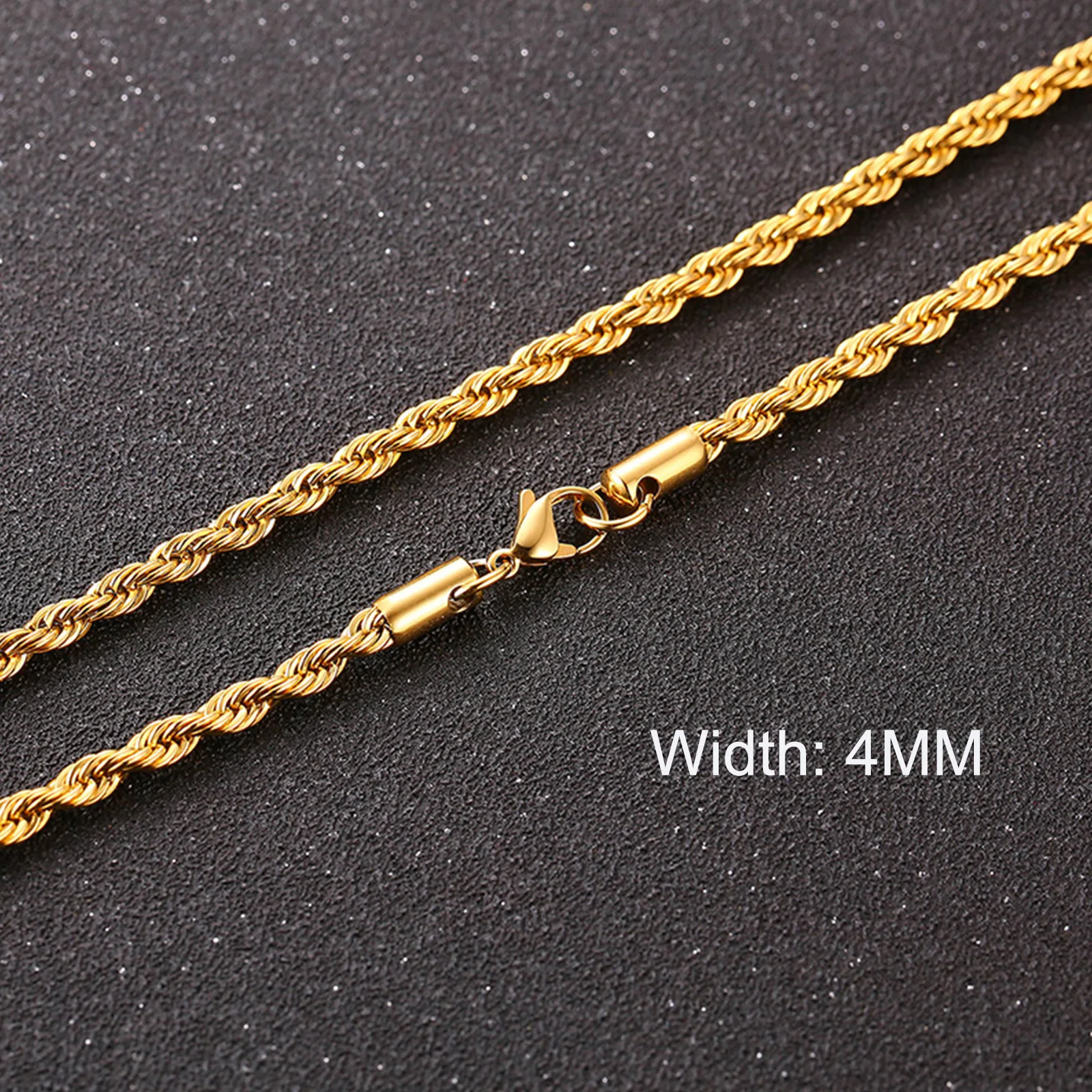 3-11MM klassische kubanische Kette Halskette für Männer Frauen, Silber Schwarz Gold Grau Farbe Edelstahl Ketten, Basic Punk Schmuck Geschenk