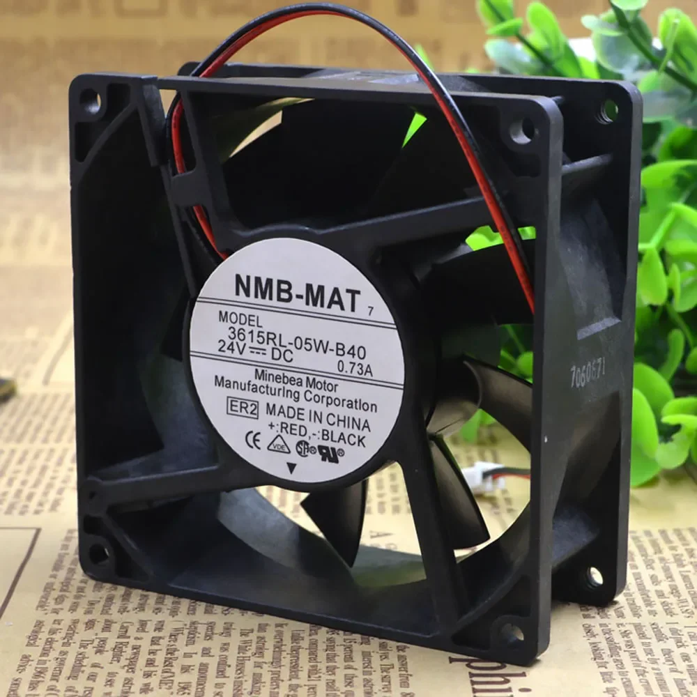 Original NMB 3615RL-05W-B40 9038 9CM 24V 0.73A waterproof inverter cooling fan