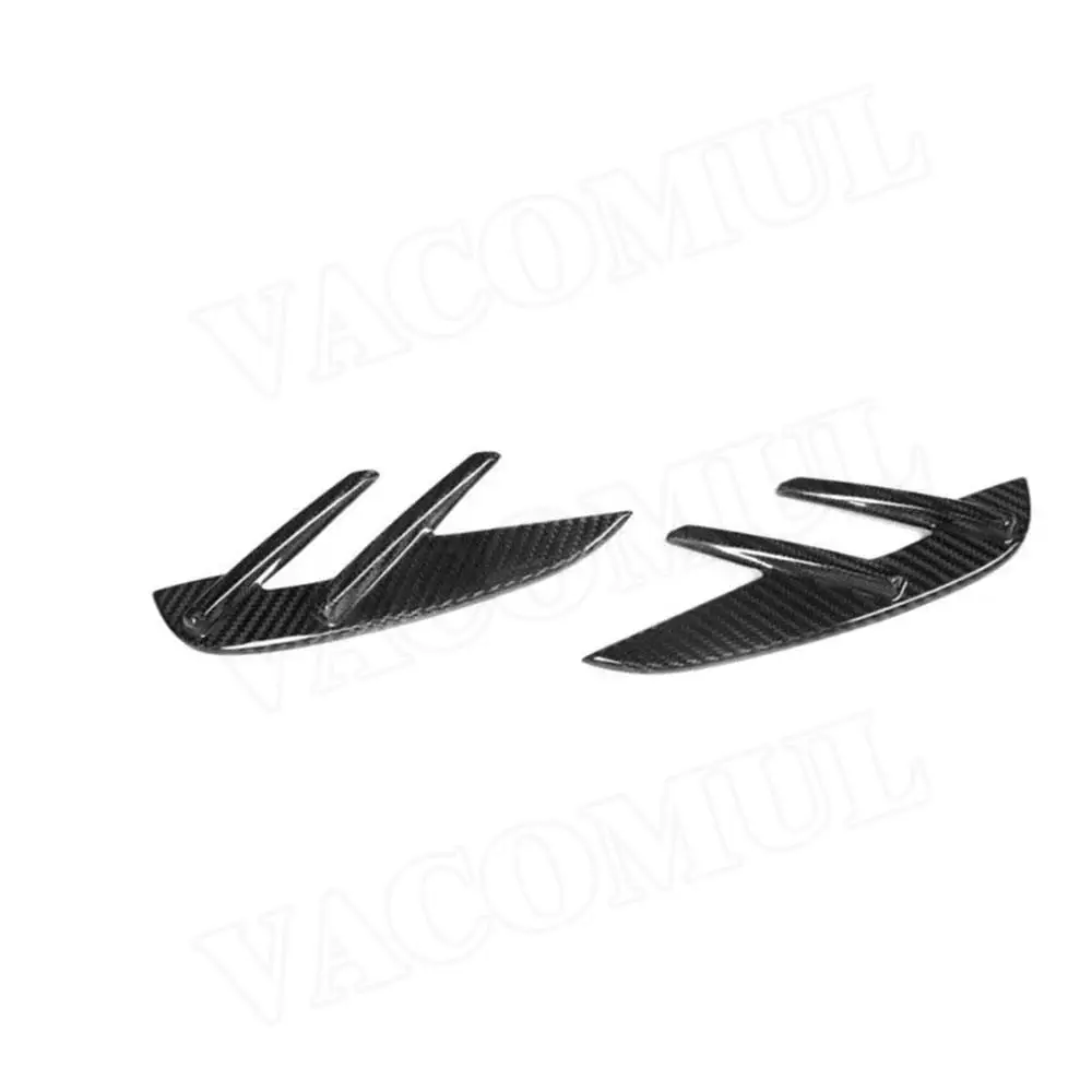 Dry Carbon Fiber Side Fender Fin Splitters Accessorise For BMW 3 4 Series G80 M3 G82 G83 M4 2021 Up Body Kits FRP Car Decoration