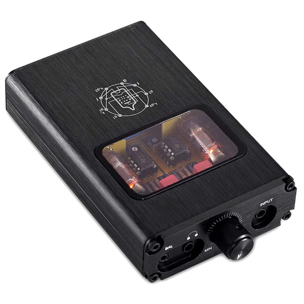 B4-X Portable Dual-Mono Vacuum Tube Headphone Amplifier Dual-Mono Balanced Stereo Audio Amp Audio Headphone Amp EU Plug