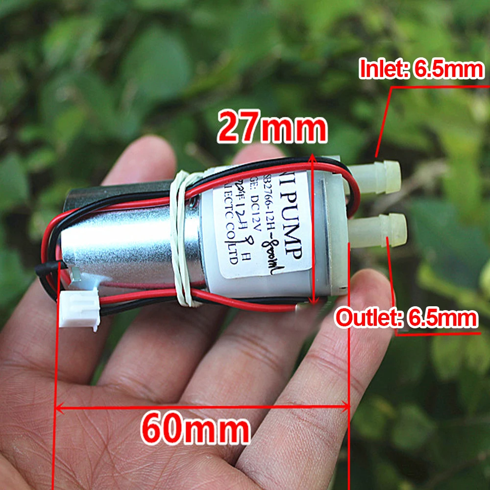 Mini Self-priming Pump 370 Motor Water Pump DC 6V-12V Self-priming Diaphragm Water Pump Fish Tank Aquarium Outdoor Fishing Pump