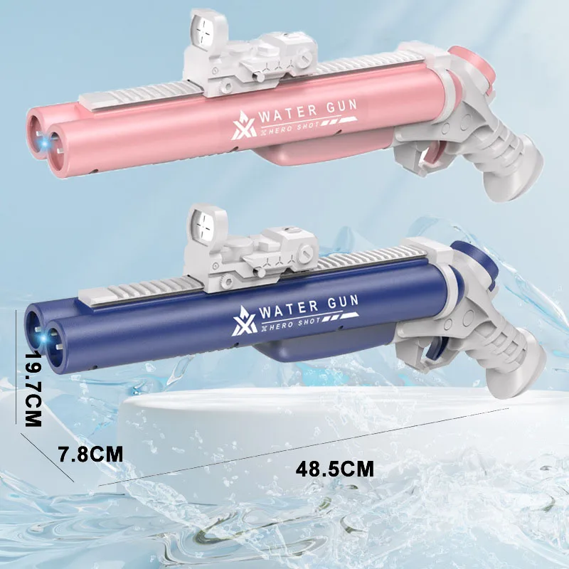Pistola de água automática elétrica para adultos e crianças, grande capacidade, LED Water Gun, Beach Party Toy, presente de verão ao ar livre, meninos e meninas