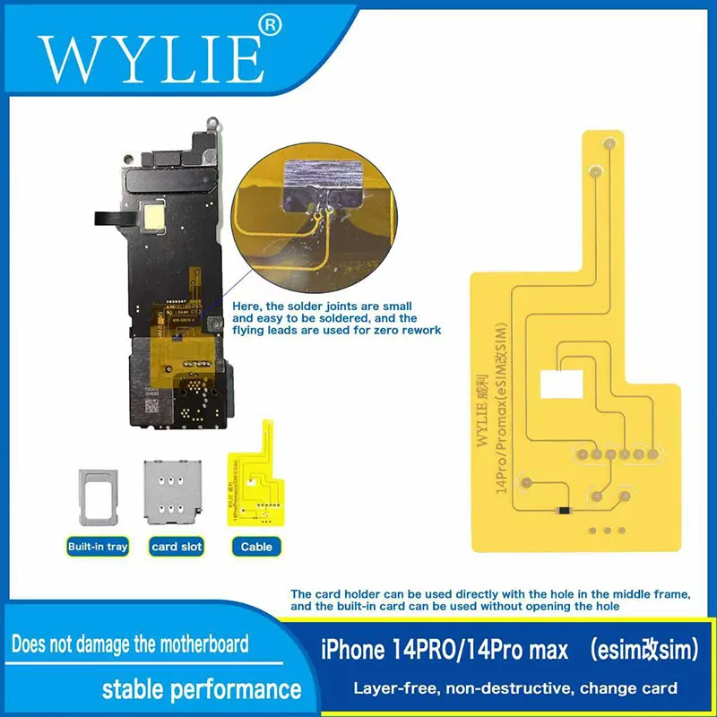 N*H様 iPhone14Plus(eSIM)【ジャンク】 Wylie For iPhone 14P/14PM/15/15 Plus US Version eSIM Change To SIM