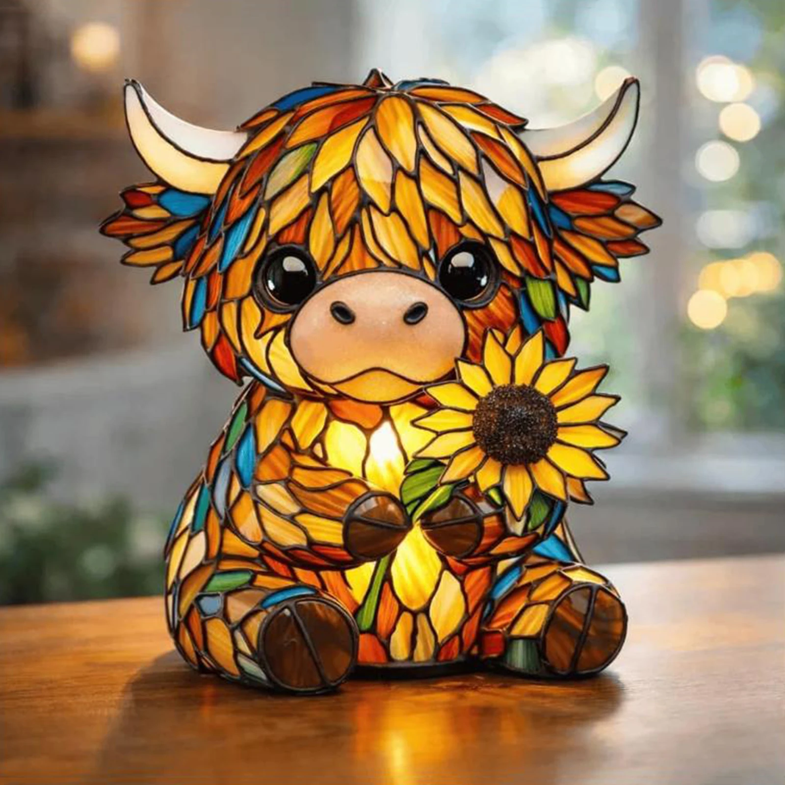 LED 3D Animal Night Lamps Multi-Purpose Cute Bedside Decorations Lamp Resin Animal Ornament Light for Home Office Bedroom