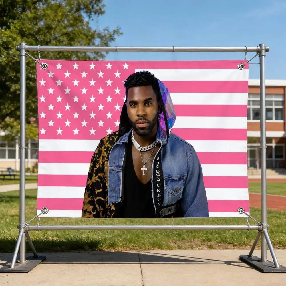 Singer Pop Star J-Jason Derulo Music Flags Specialized for indoor and outdoor home decorations, outdoor camping, and bar parties