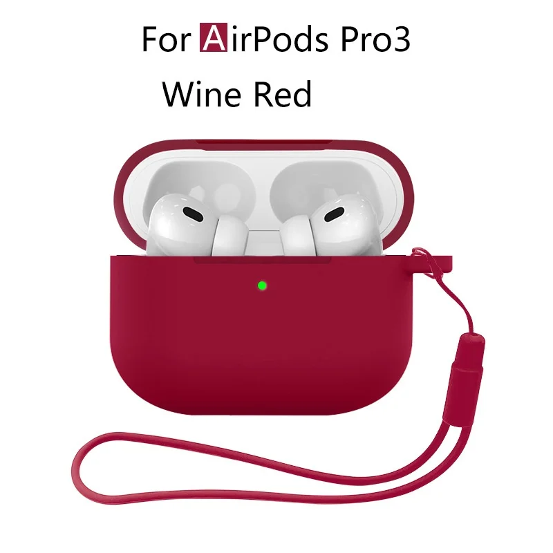 Neu für Airpods Pro 3 2025, Silikonhülle, Kopfhörer-Zubehör mit Reinigungsset und Lanyard, vollständige Schutzhülle für Airpods Pro 3 – Detail 20