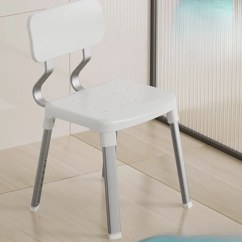 Bath Shower Chair Footrest Scaffolding Step Stool Space Aluminum Bathroom Backrest Antibacterial Табурет Bathroom Furniture