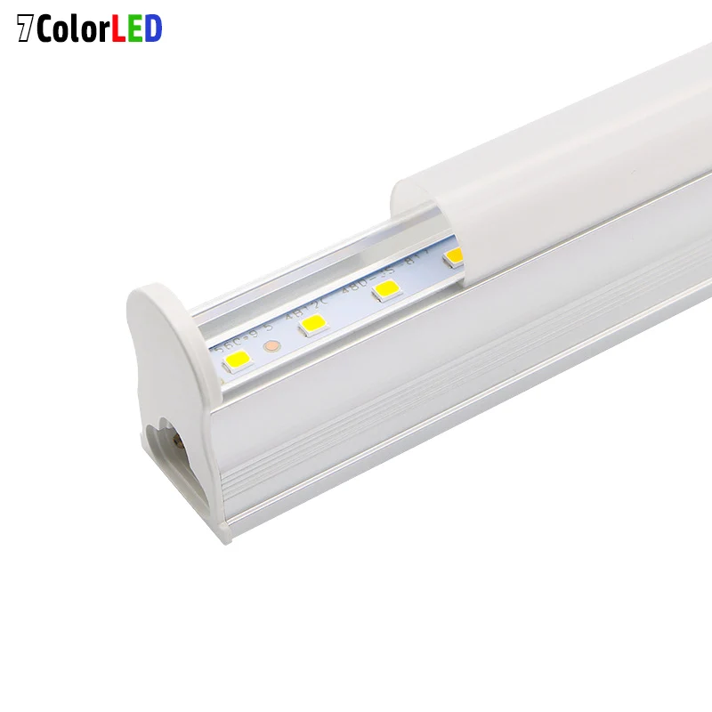 Lámpara Led fluorescente para iluminación del hogar, tubo led integrado T5, voltaje de entrada de AC85-265V, 3 pies, 900mm, 14W, 10 unidades por lote