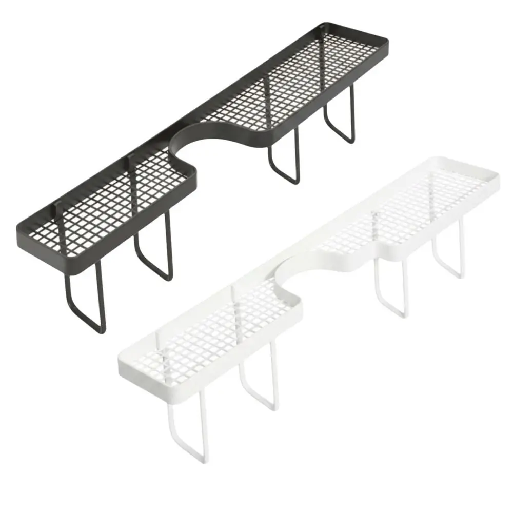 No-Drill Bathroom Storage Rack Rustproof Large Capacity Sink Drying Rack Water Drainage Space Saving Cosmetics Stand Household