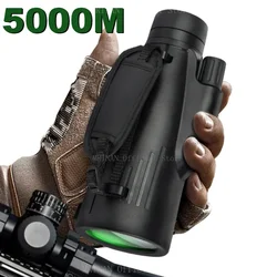 5000M Powerful Monocular 12x50 Monocular Long Reach Portable Telescope High Magnification Professional for Camping