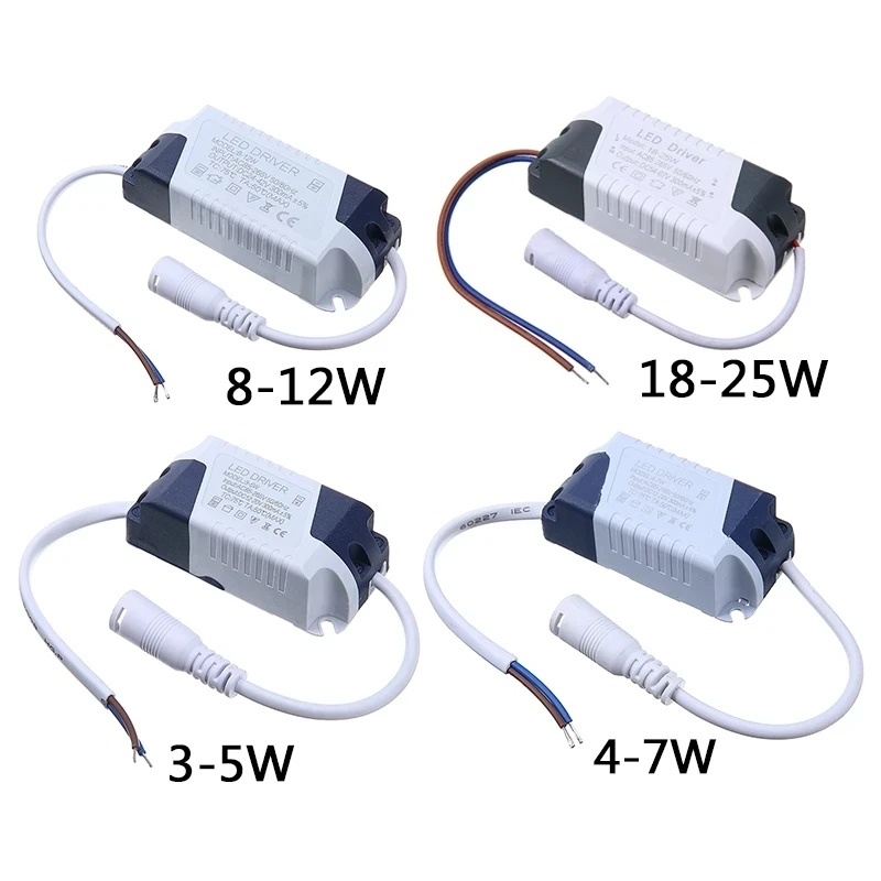 LED 300mA Driver 85-265V Light Transformer Constant Current Power Supply Adapter for Led Lamps Strip 3W-25W