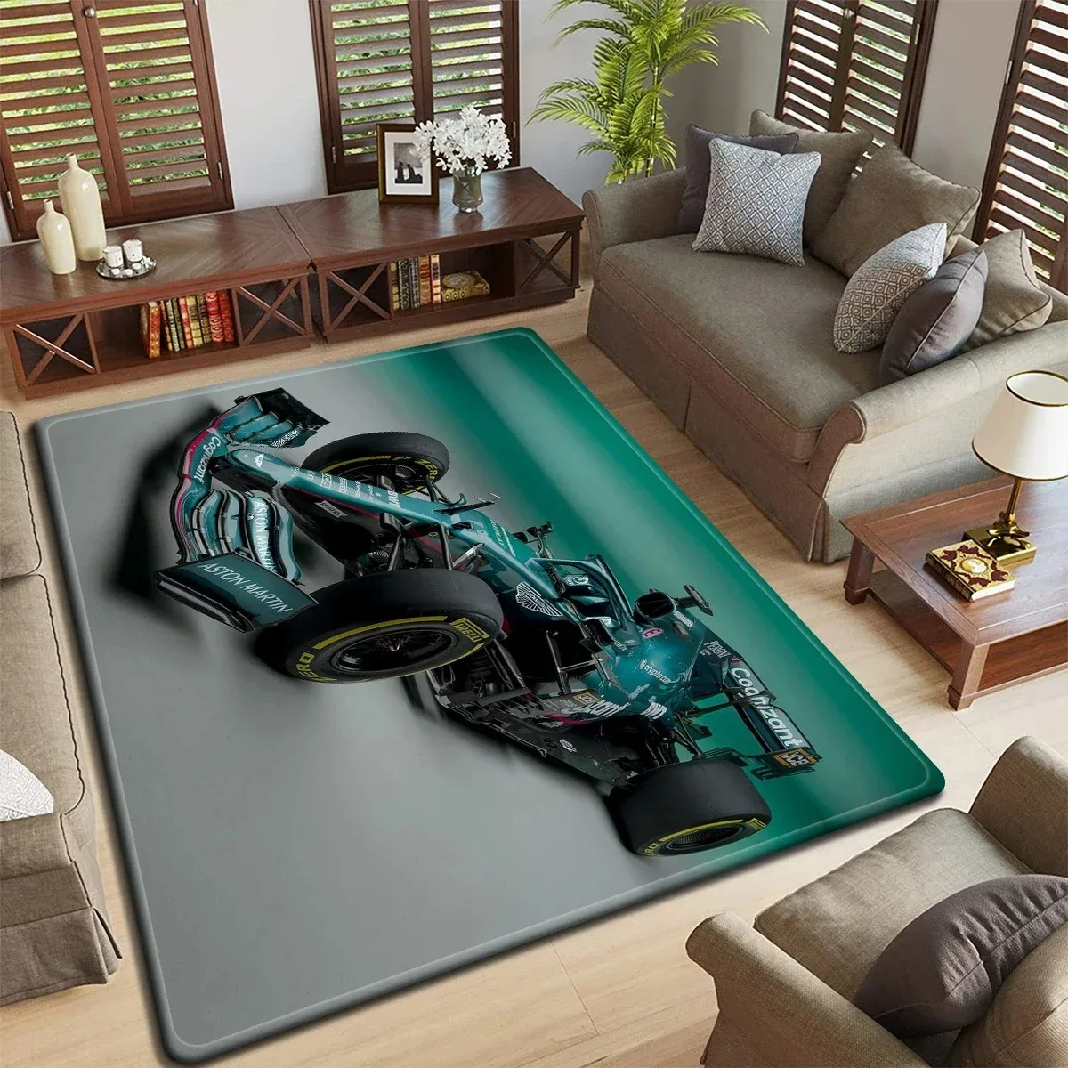 

Racing car Formula Racing Carpet Kitchen Mat Entrance Doormat Bedroom Floor Decoration Living Room Bathroom Anti-slip Rug mat