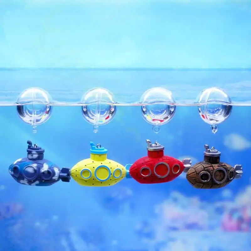 Подвеска для аквариума, мини-подводная лодка, орнамент, фигурки подводной лодки, настольные аксессуары для рукоделия для аквариума