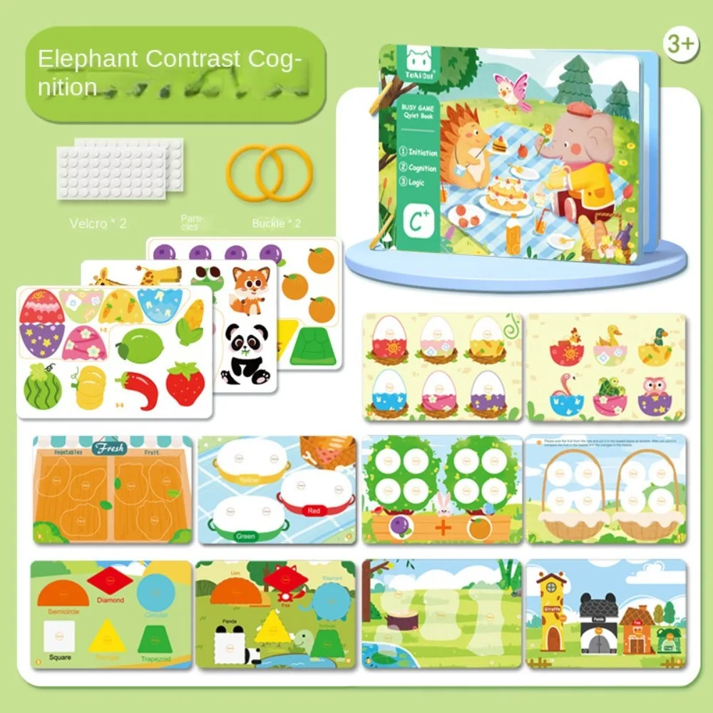 

Animals Tail Baby Cloth Book Parent-child Educational Kids Cloth Book Soft Cartoon Puzzle Cloth Book Intelligence Development