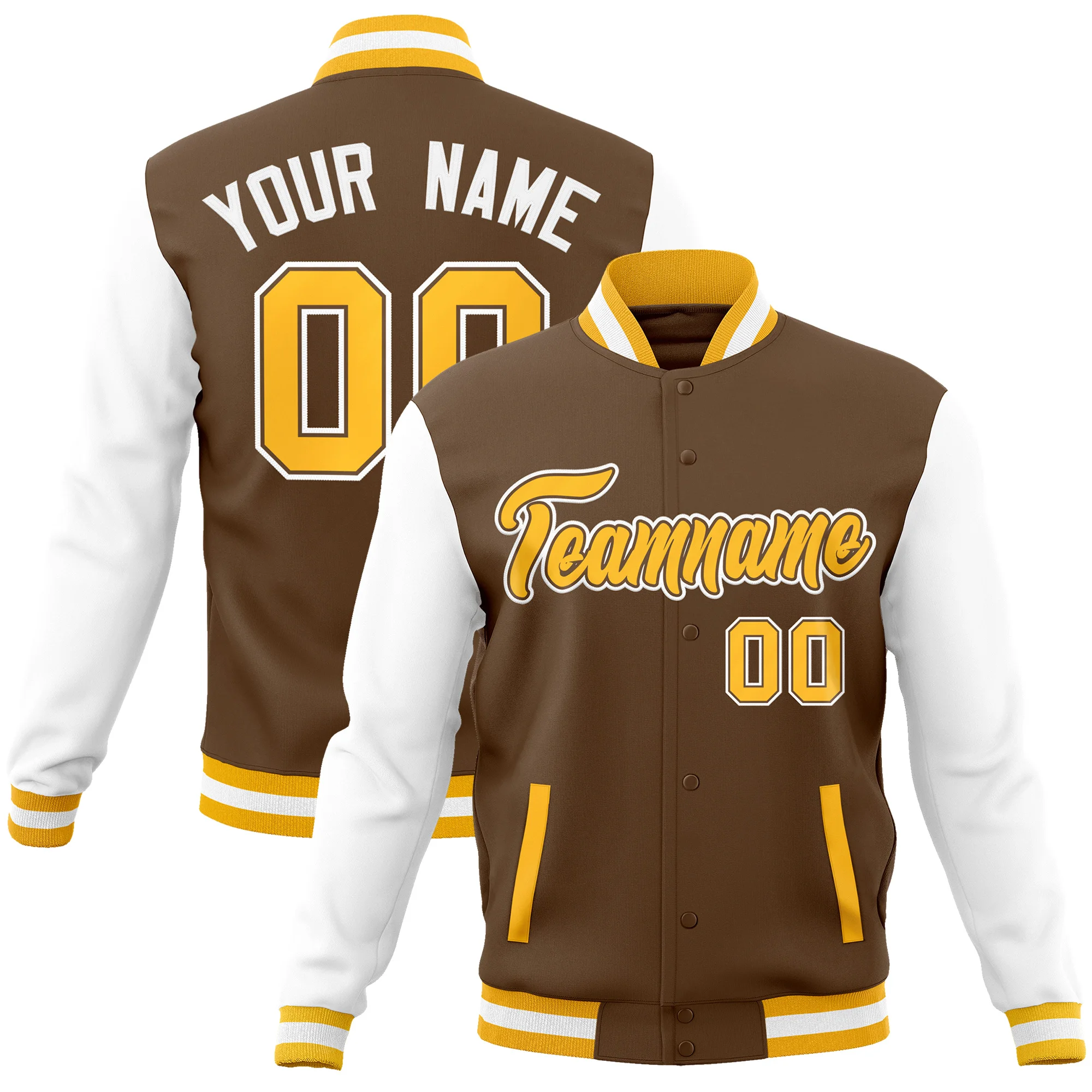 Custom Baseball Jacket  Personalized Stitched Letter Name Number Cotton Blend Letterman Fashion Varsity Jacket