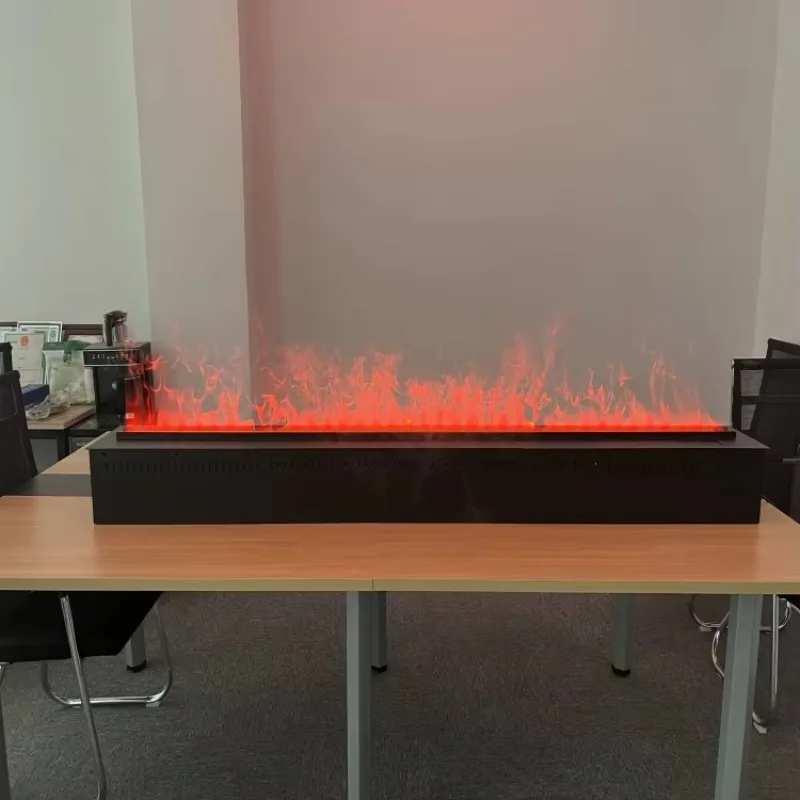 Wholesale Modern 14-22H Electric Fireplace 750mm Silent Mist Built-In/Insert Remote/App-Controlled LED Display Household Outdoor