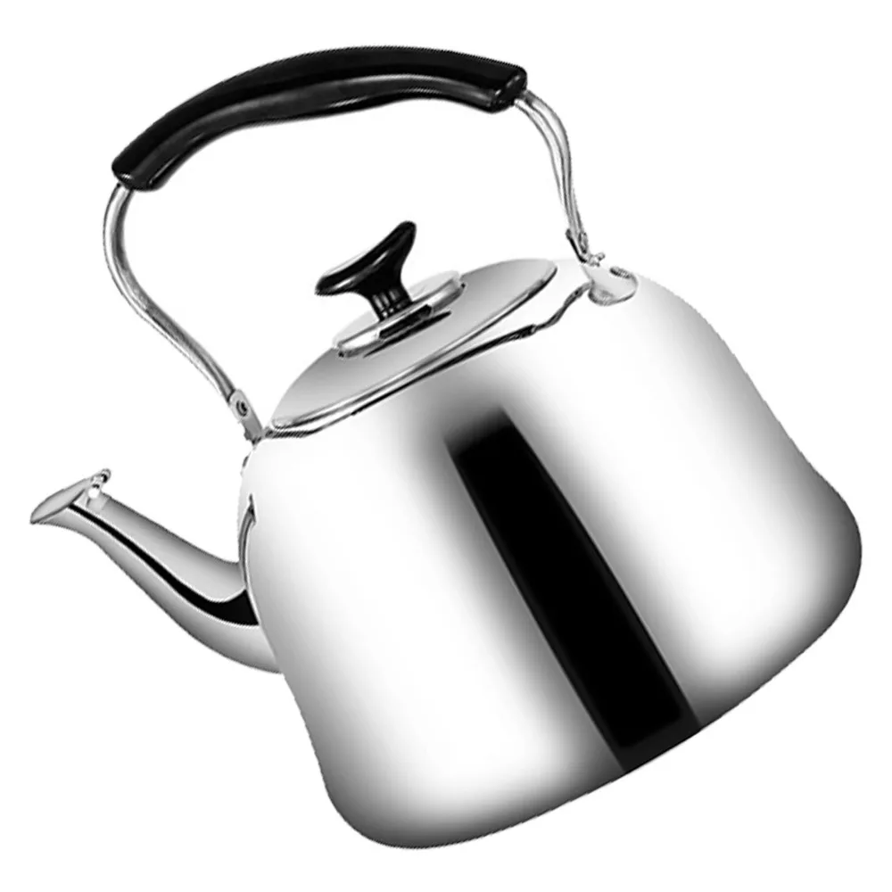 Stainless Steel Stovetop Teapot Folding Handle Cool-Touch Handle Stovetop Kettle With Tea Filter Mirror Finish Tea Kettle