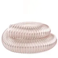 Transparent PU Tube, Dust Suction, Vacuum Fume Exhaust Hose, Exhaust Pipe Air Tube, Inner Diameter 25-100mm, 1-5m * 0.63mm
