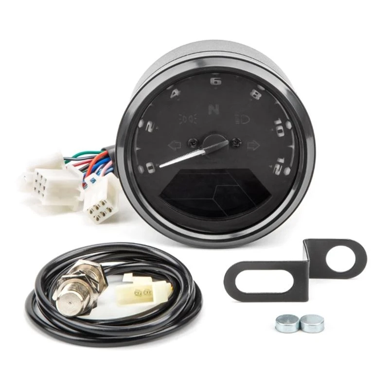 

Motorcycle Speedometer Tachometer FuelsMeter Dashboard Gauges Dial Odometer Tool