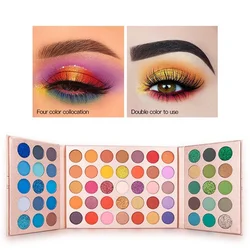 Boutique 65 Colors Eye Shadow Plate Shimmer Matte Sequin Eyeshadow Colorful Stage Ball Dedicated Neon Eyeshadow Palette Beauty