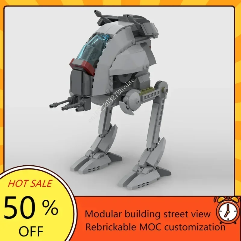 

560PCS MOC Space Battle All Terrain Experimental Transport Model Custom Puzzles Technology Education Assembly Toy Birthday Gifts