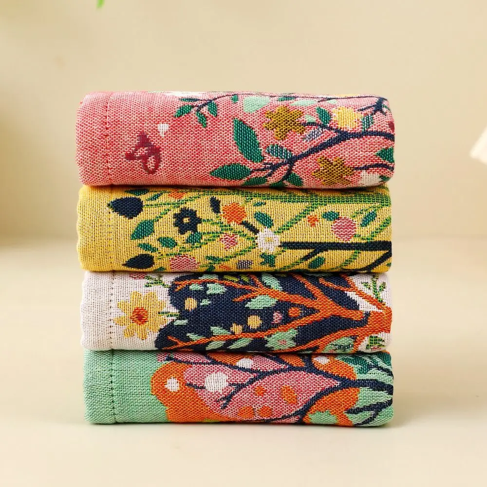 High Quality 34x40cm Large Hand Towel 4 Layer Cotton Gauze Quick Dry Kitchen Towel Decorative Tea Towel Home Restaurant