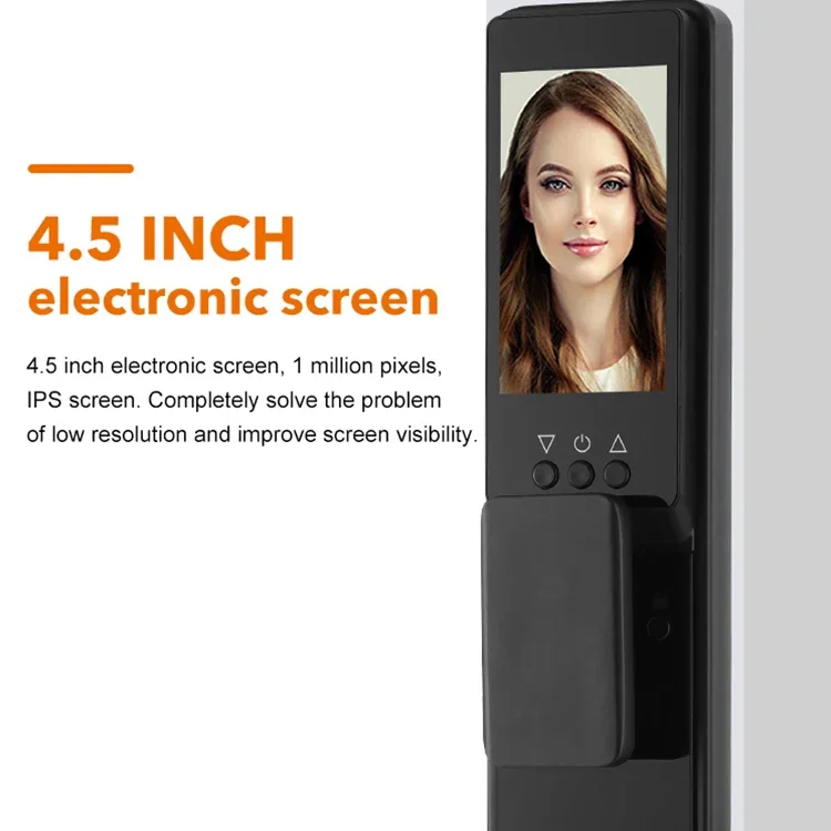 3D Face Recognition Digital Door Lock, impermeável, Tuya, Wi-Fi, Bluetooth, impressão digital, Smart Door Locks, alta qualidade