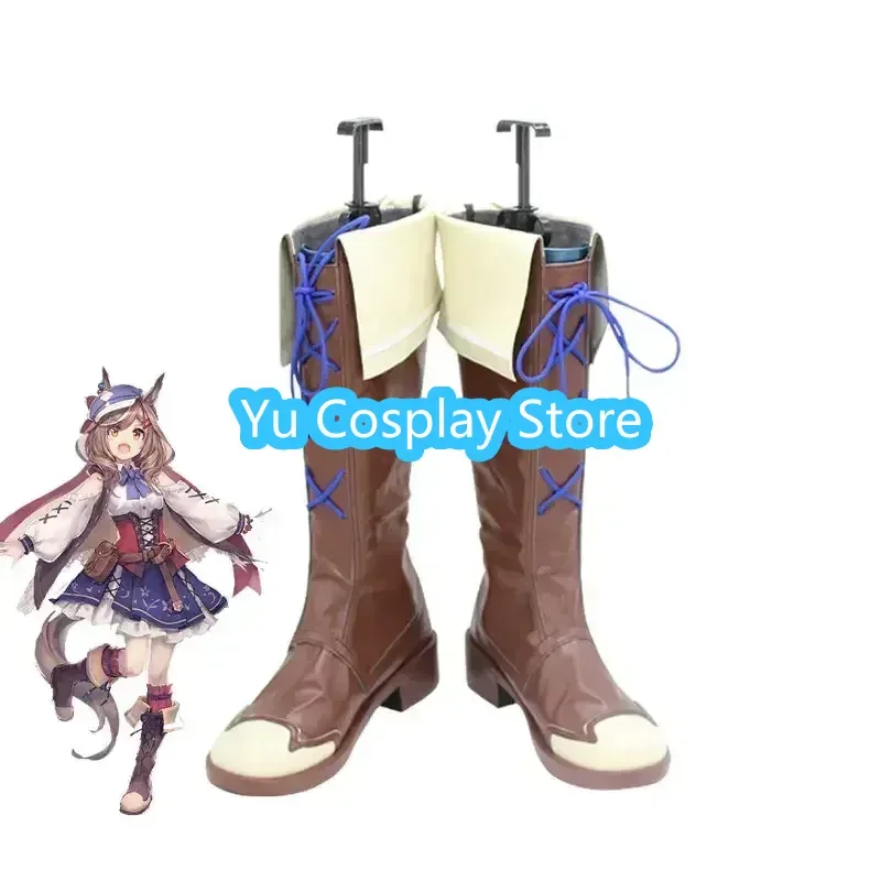 

Game Pretty Derby Matikane Tannhauser Cosplay Shoes Halloween Carnival Boots Cosplay Prop PU Shoes Custom Made