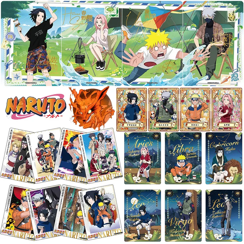 

Naruto Full Set Uchiha Itachi Sasuke Kakashi Anime Characters Bronzing Rare Collection Flash Card Cartoon Toys Christmas Gift