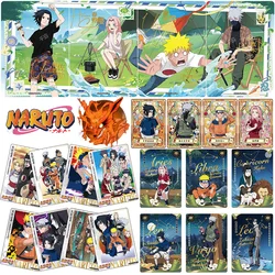 Naruto komplet Uchiha Itachi Sasuke Kakashi postacie z anime brązująca rzadka kolekcja fiszka zabawki z kreskówek prezent na boże narodzenie