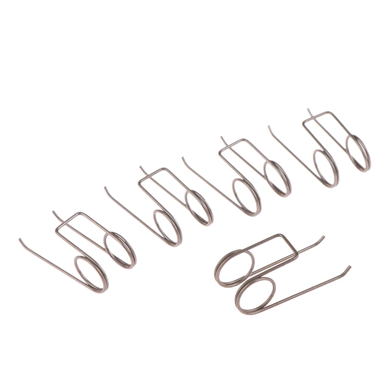 【DE】5 قطعة زنبرك التواء مزدوج 0.9*11 مللي متر من الفولاذ المقاوم للصدأ مقشر أسلاك كهربائي قوي أجهزة زنبركية #2