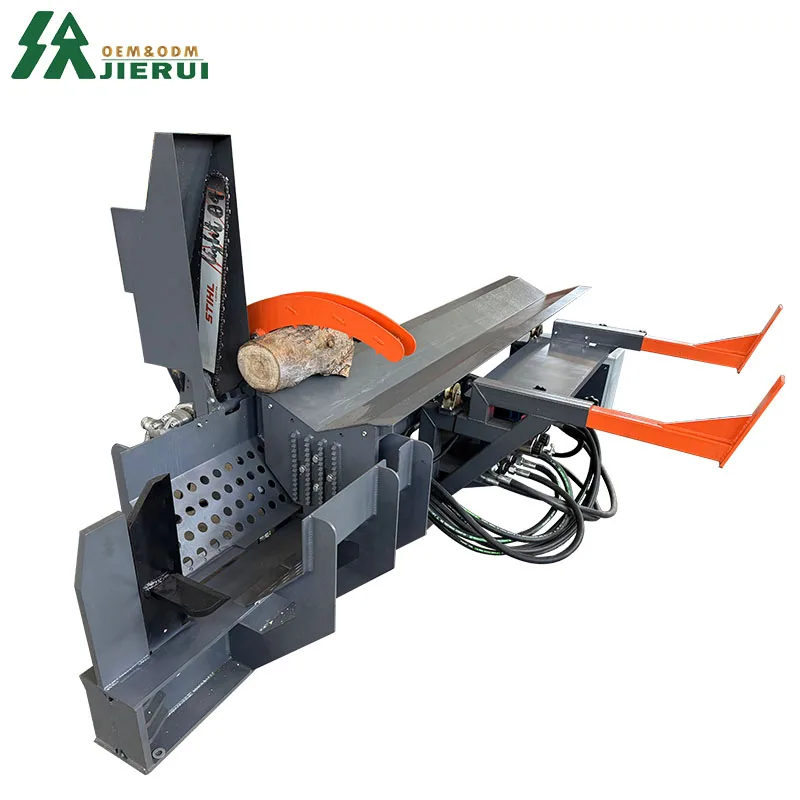 PTO Hydraulic Wood Log Splitter Forestry Machinery Timber Cutting Equipment Automatic Cutting And Splitting Firewood Processor