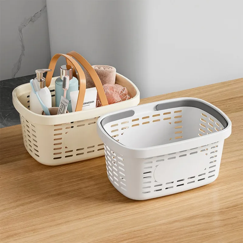 

Hollow-out Storage Basket, Plastic Handy Basket, Kitchen Veggie Bin, Bathroom Shower Caddy, and Supermarket Shopping Carryall