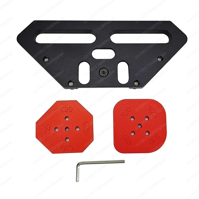 Woodworking semicircular corner formwork arc trimming positioner C angle R arc angle bakelite trimming fillet