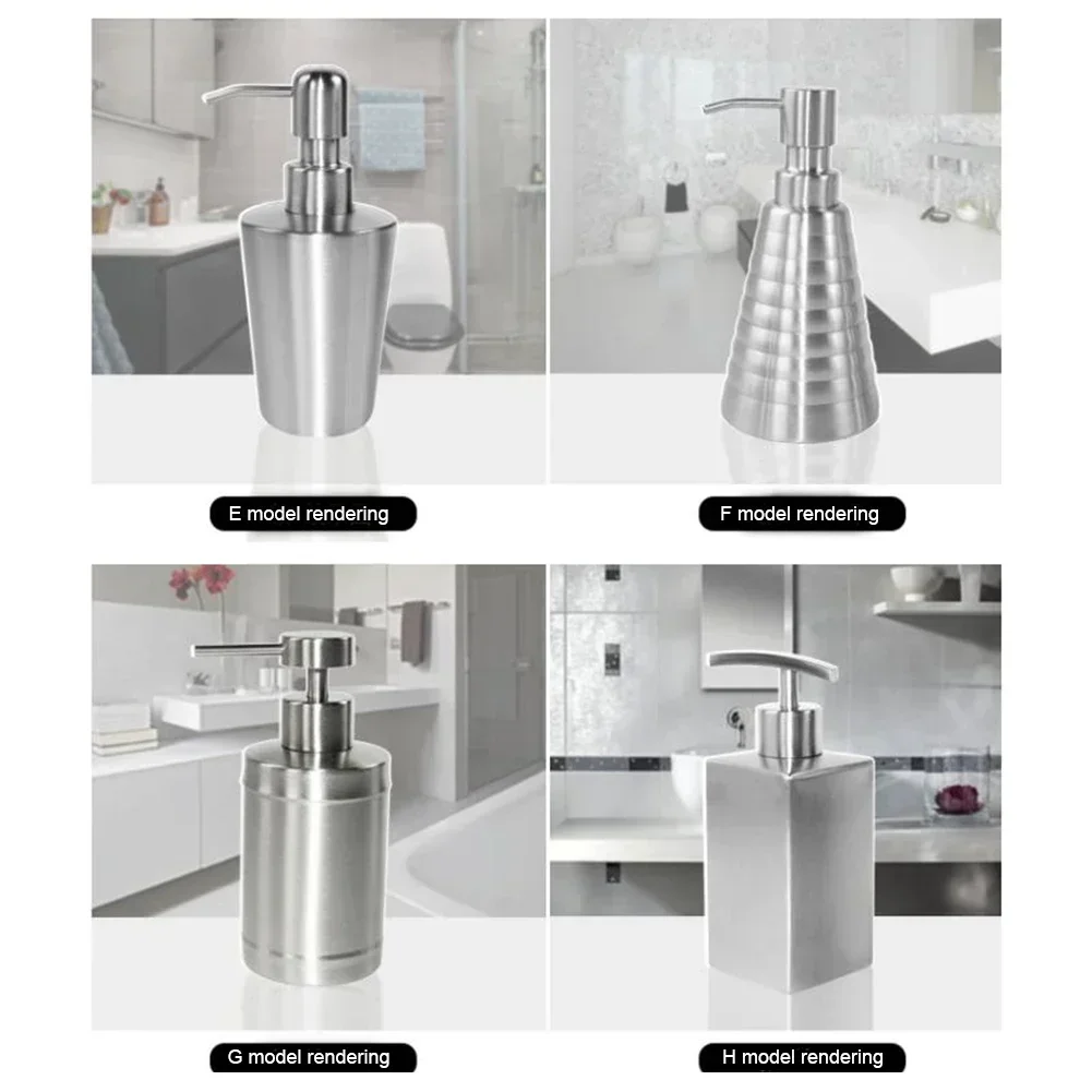 1PC Bathroom Kitchen Liquid Soap Lotion Dispenser Pumps Head Handle Stainless Steel Pump Head For Hand Press Dispenser Bottle