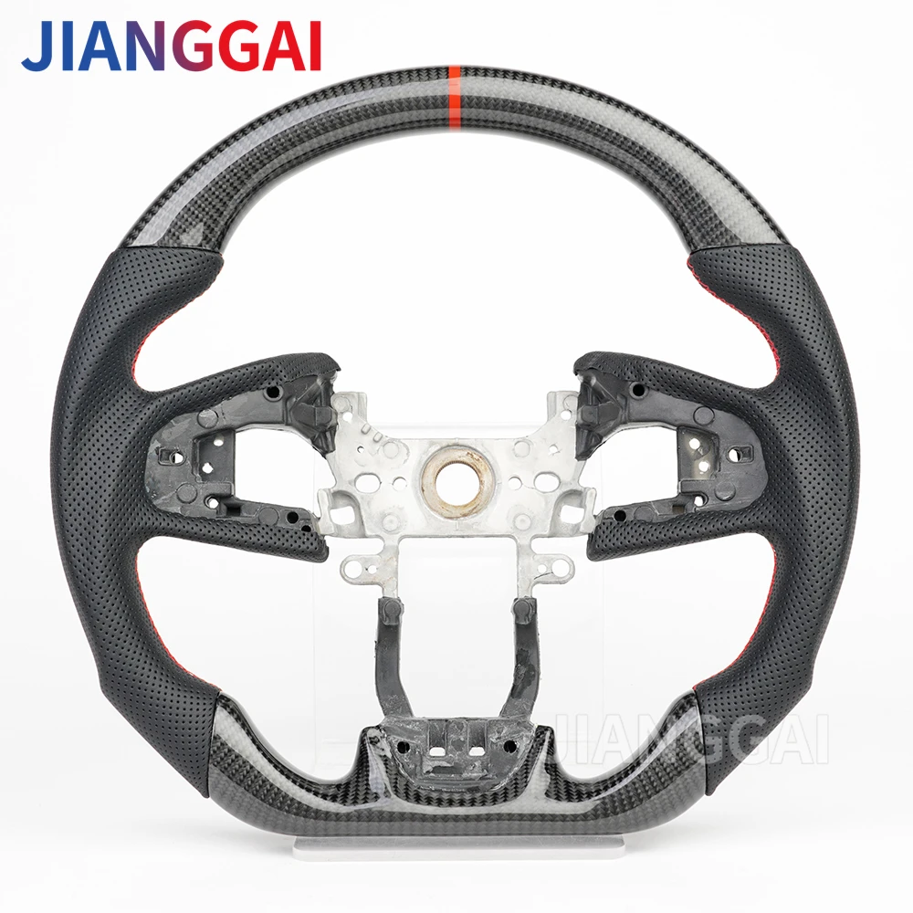 

Carbon Fiber Steering Wheel Nappa Preforated Leather For Honda Civic 10th Type-R FK8 2016-2021 Racing Steering Wheel