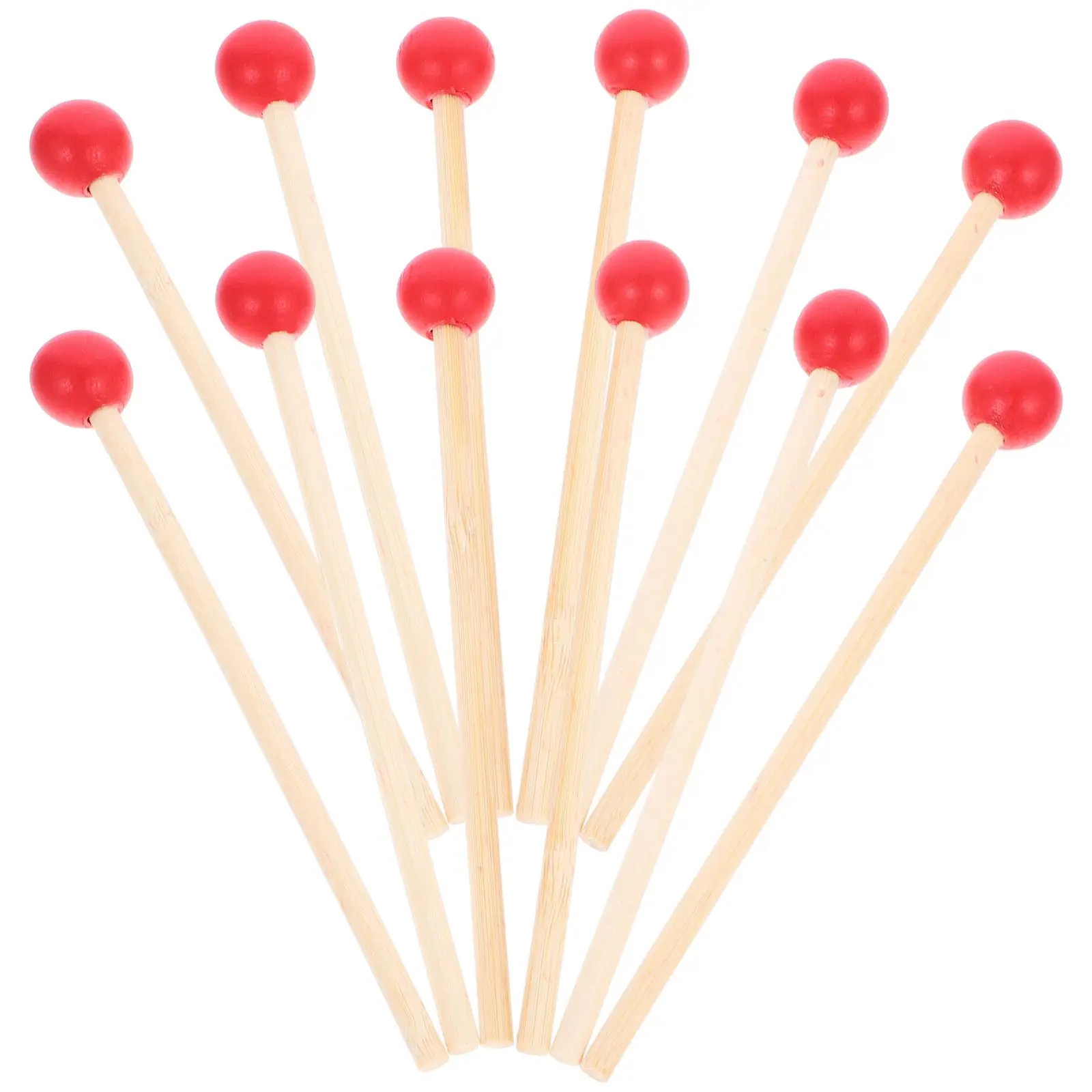 

Wooden Drumsticks Durable Mallet Percussion Accessories Long Handles Instrument Supplies Musical Tools Eco Friendly