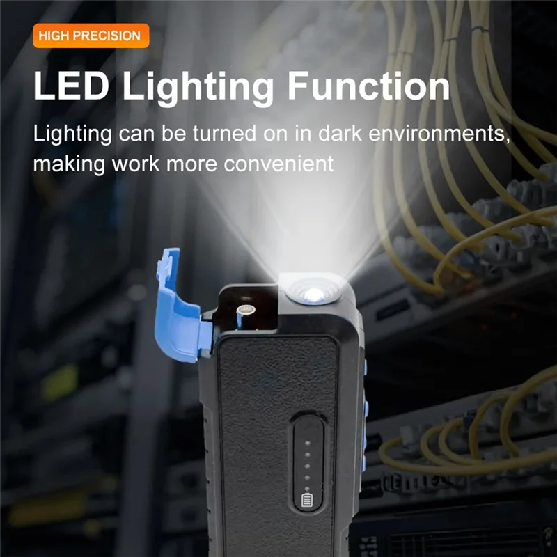 ABMI-VFL Localizzatore visivo di guasti Tester di luce rossa Cavo in fibra ottica ricaricabile da 50 MW con funzione di illuminazione a LED,