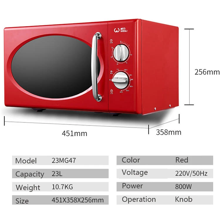 Professional Customization Microwave Oven For Home Mini Portable OEM 23L factory wholesale multi-function