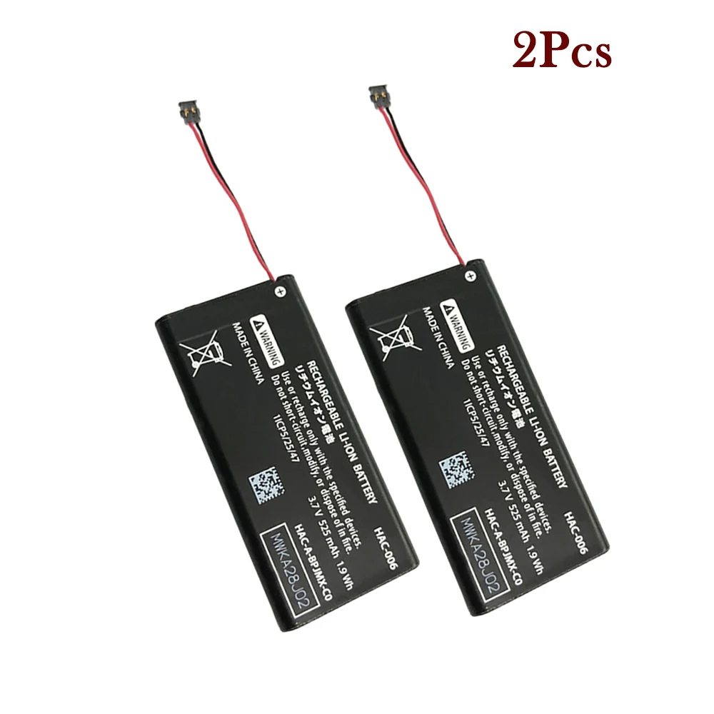 

2Pcs HAC-006 525mAh Battery For Nintendo Switch Ns Joy-Con Controller Gamepad HAC-015/016 HAC-A-JCL-C0 HAC-A-JCR-C0